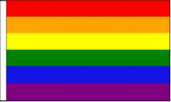 Gay Pride Table Flags